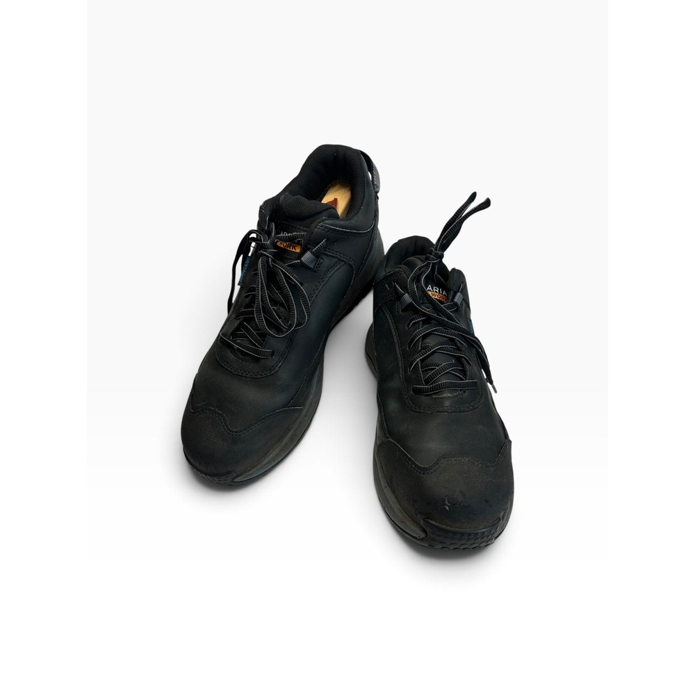 Mens Ariat Outpace Shift Waterproof Composite Toe Black Leather Work Shoe 10 EE